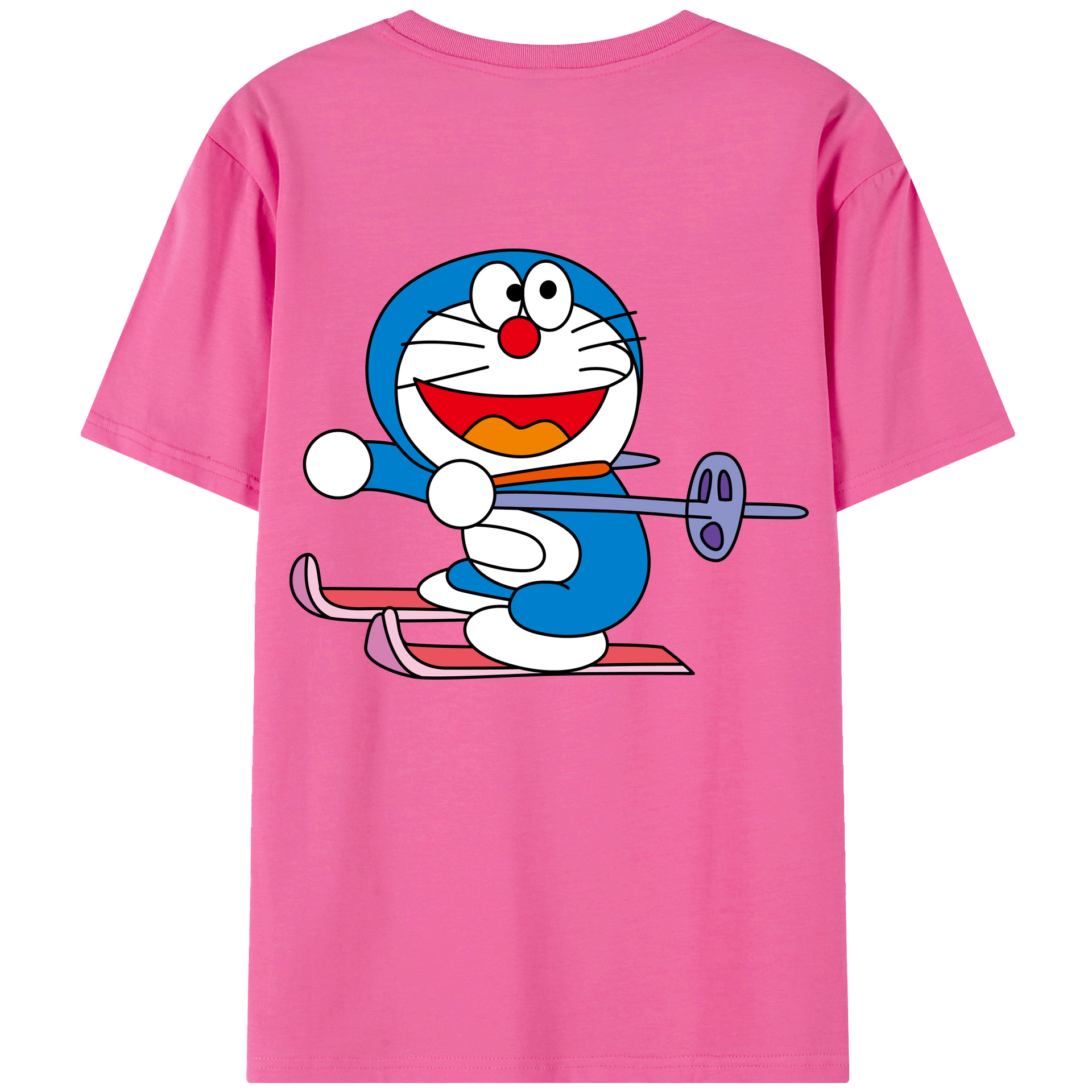（画像用） ドラえもん Doraemon レディース半袖Tシャツ(バックプリント)